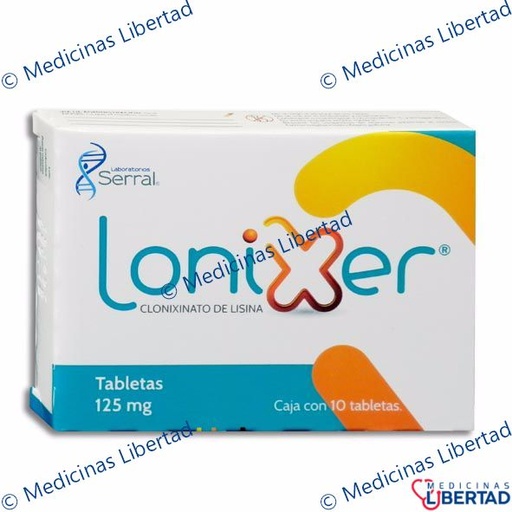 [7501258203593] LONIXER TABLETAS 125MG C/10