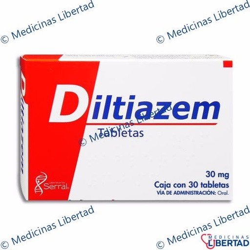 [7501258203609] SERTIDEL/DILTIAZEM Tabletas c/30