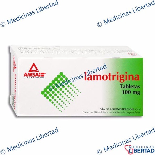 [7501349020085] LAMOTRIGINA AMSA 100 MG TABLETAS C/28