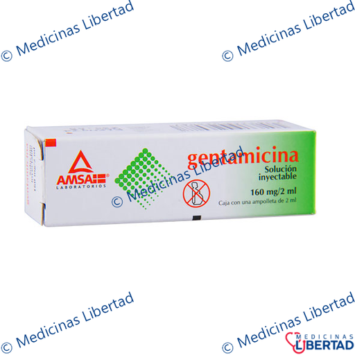 [7501349026377] GENTAMICINA 160 MG AMSA SOL. INY C/1