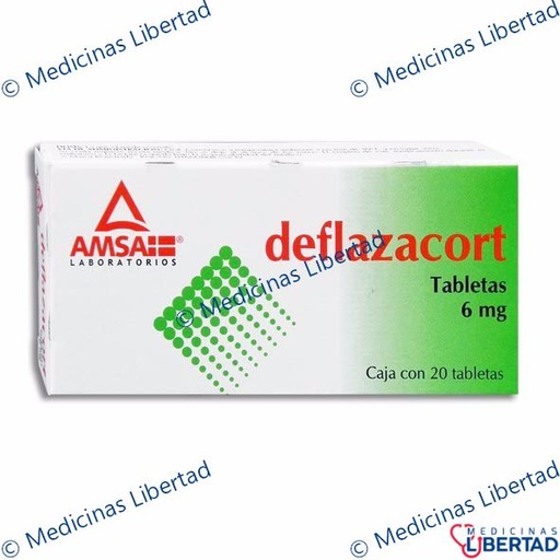 [7501349027824] DEFLAZACORT 6 MG  AMSA Tabletas c/20