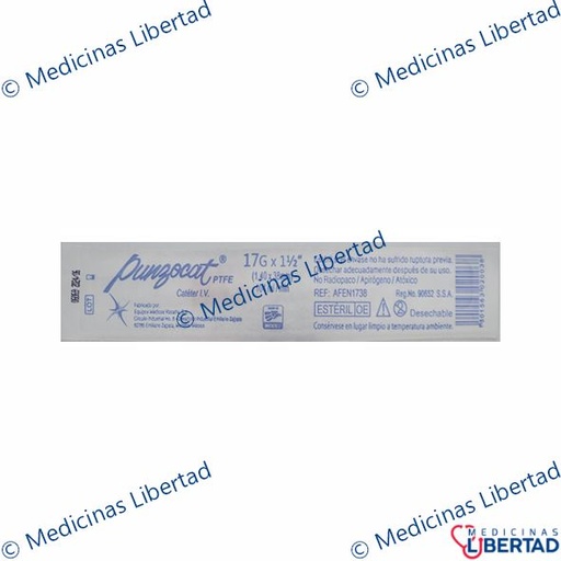 [7501563024579] PUNZOCAT VIZCARRA CAL 17 (ROJO)  PIEZA