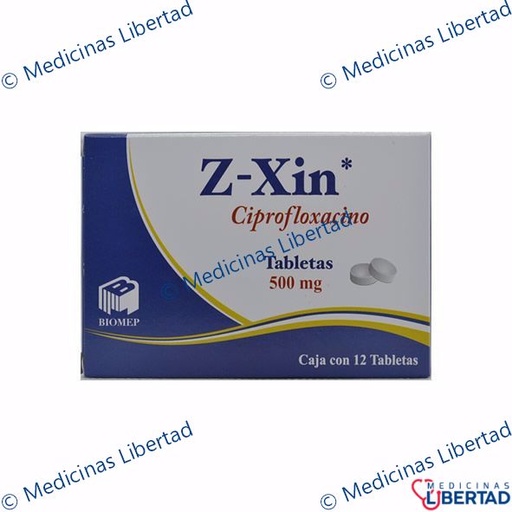 [7501573900955] Z-XIN TABLETAS 500MG  c/12