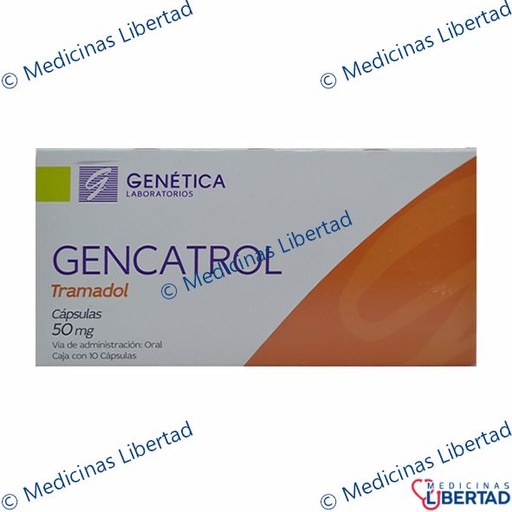 [7501842901010] GENCATROL 50MG CAPSULAS C/10