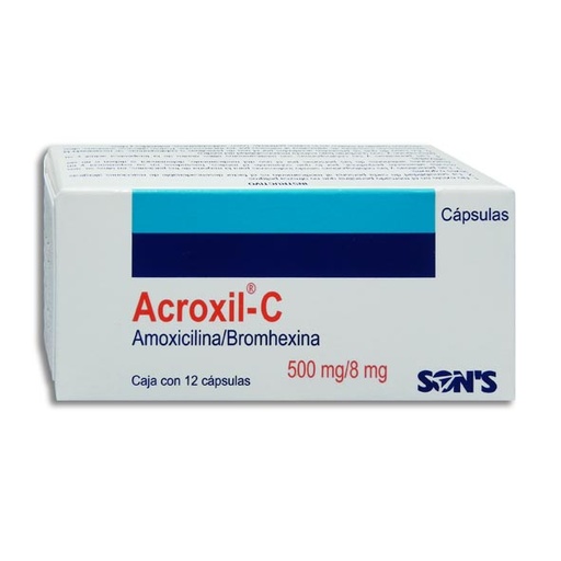 [7502001163775] ACROXIL C 500 mg CAPSULAS C/12