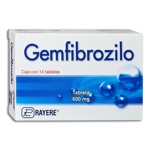 [7502003386547] GEMFIBROZILO RAYERE Tabletas c/14