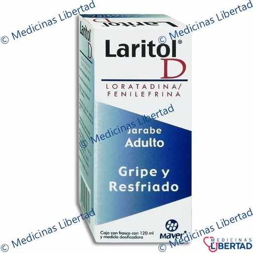 [7502009740817] LARITOL D ADULTO JARABE  120 ML