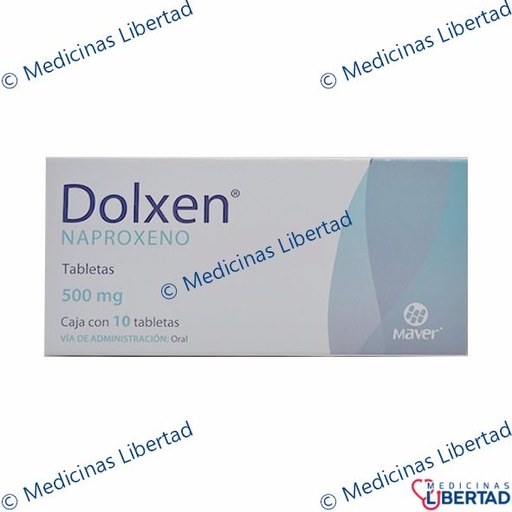 [7502009741593] DOLXEN 500MG TABLETAS  C/10