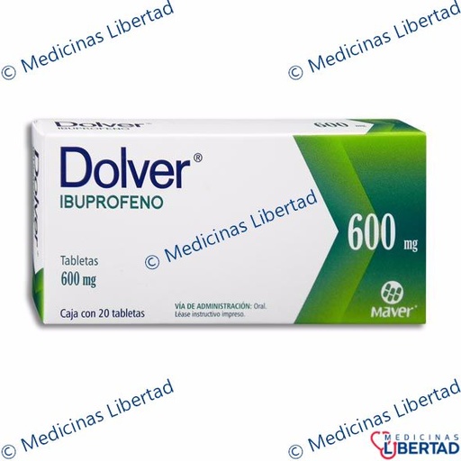 [7502009745652] DOLVER 600MGTabletas c/20