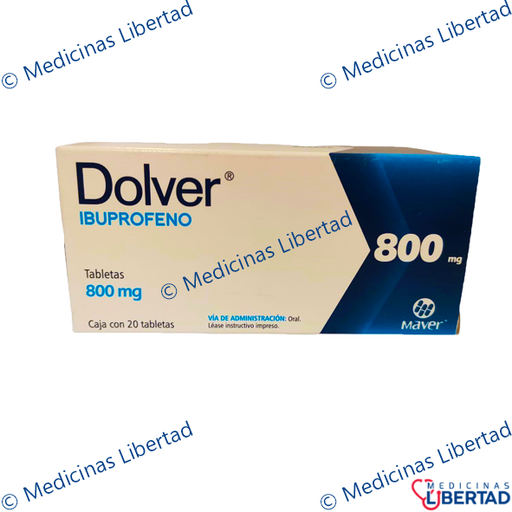 [7502009745669] DOLVER 800 Mg  Tab c/20