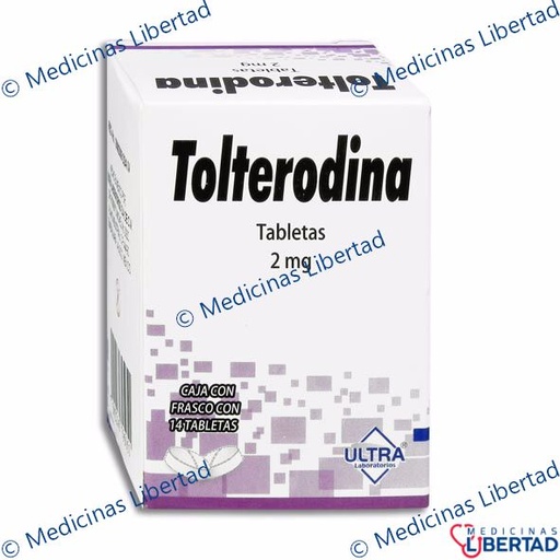 [7502216795051] TOLTERODINA ULTRA 2MG Tabletas c/14