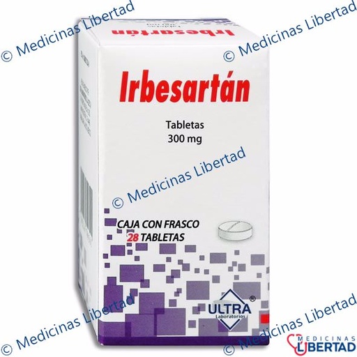 [7502216799301] IRBESARTAN 300MG ULTRA Tabletas c/28