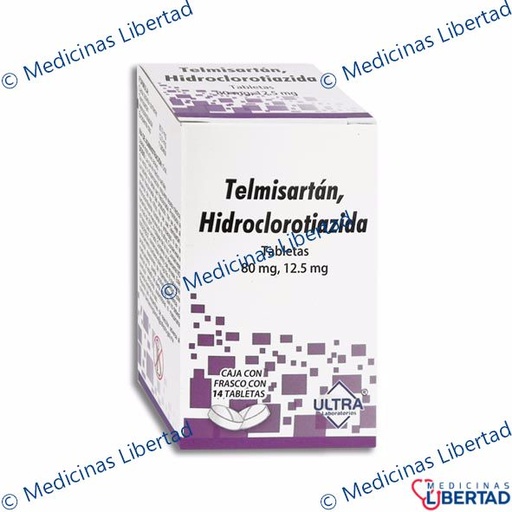 [7502216803244] TELMISARTAN/HIDROCLOROTIAZIDA 80/12.5 ULTRA Tabletas c/14