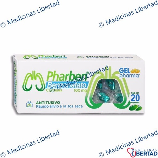 [7502227424377] PHARBEN / BENZONATATO GELPHARMA  Perlas c/20