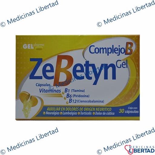 [7502227426111] ZEBETYN GEL COMPLEJO B CAPSULAS C/30