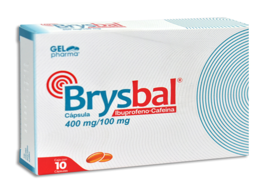 [7502227427309] BRYSBAL(IBUPROFENO,CAFEINA) GELPHARMA Capsulas c/10