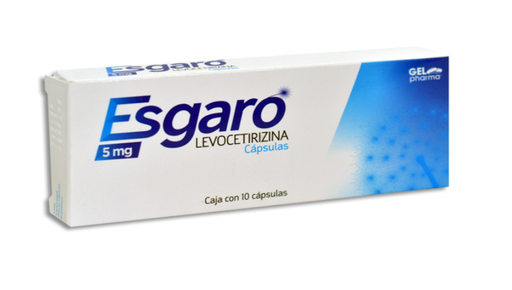 [7502227427408] ESGARO (LEVOCETIRIZINA) 5MG C/10 CAPSULAS GELPHARMA