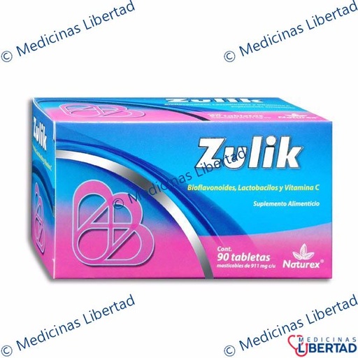 [7502259891376] ZULIK TABLETAS C/90