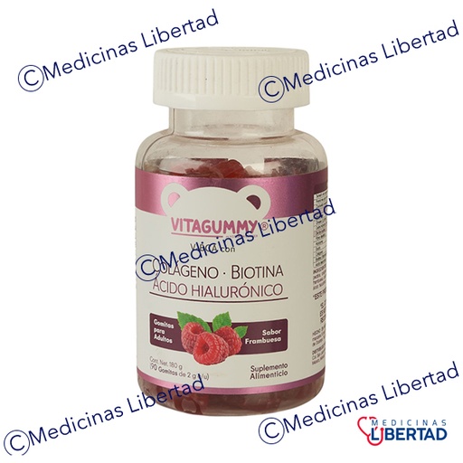 [7502268850524] GOMITAS DE BIOTINA CON COLAGENO C/90 VITAGUMMY