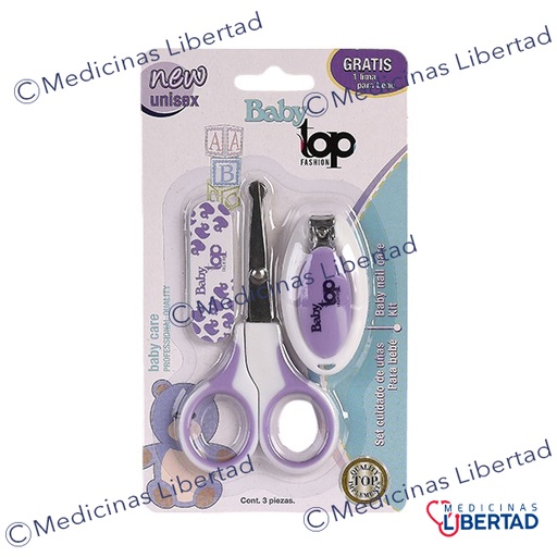 [7502282730093] TOP FASHION SET DE MANICURE BEBE C/3 PZS