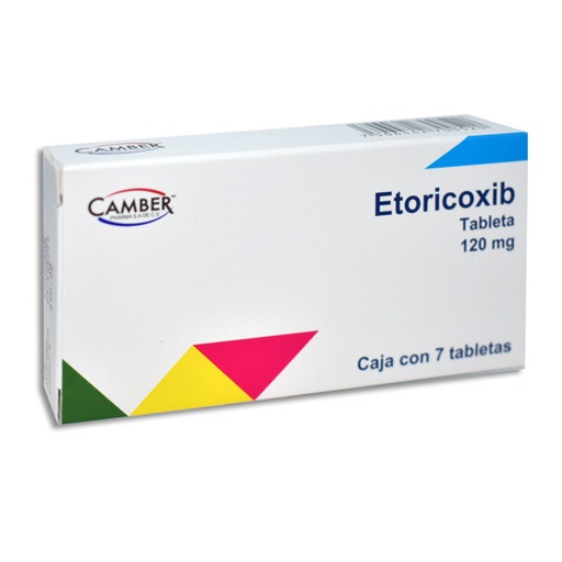 [7506442700520] ETORICOXIB 120MG C/7 TABLETAS CAMBER
