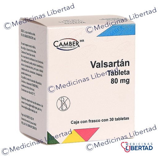 [7506442703361] VALSARTAN 80MG C/30 TABLETAS CAMBER