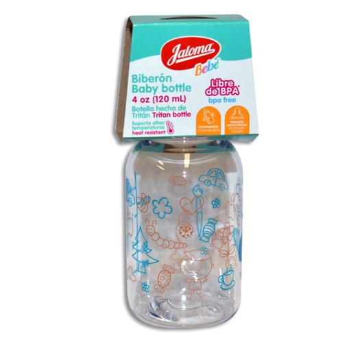 [759684151354] BIBERON 4OZ NIÑO JALOMA C/MAMILA SILICON