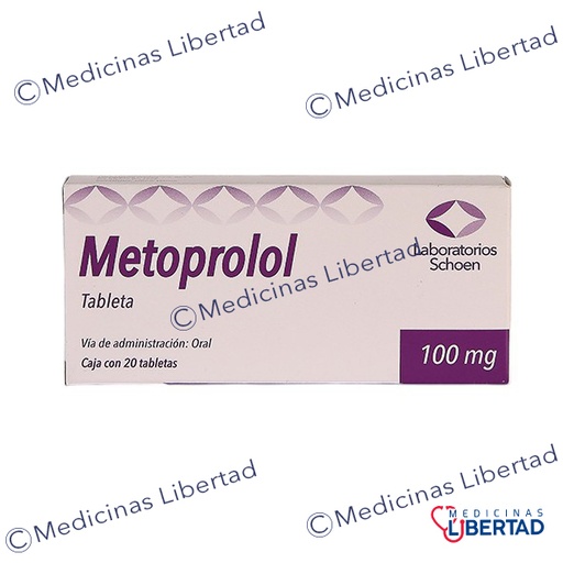 [7506494600335] METOPROLOL 100 MG C/20 TABS SCHOEN.