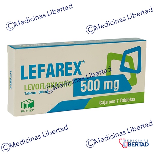 [7501573909293] LEFAREX 500MG C/7 TABLETAS BIOMEP