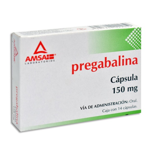 [7501349022959] PREGABALINA 150 MG AMSA CAPSULAS C/14