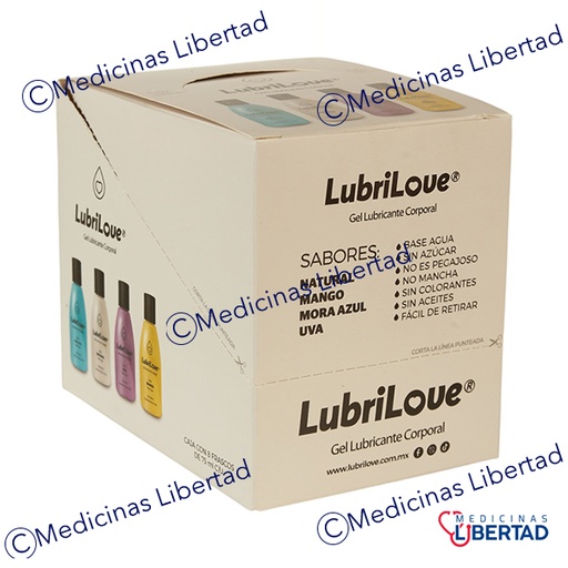 [7503007662507] LUBRICANTES LUBRILOVE 8 PACK COMBINADO 75 ML 