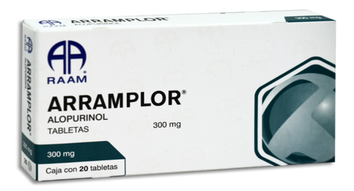 [7502227871317] ARRAMPLOR (ALOPURINOL) 300 MG TABLETAS C/20 