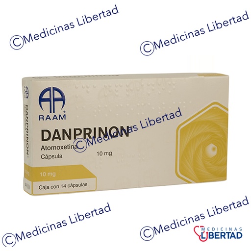 [7502227879832] DANPRINON (ATOMOXETINA) 10 MG CAPSULAS C/14