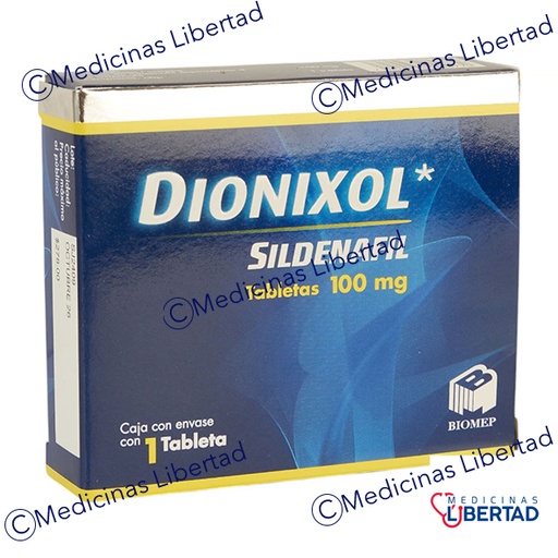[7501573904779] DIONIXOL (SILDENAFIL) 100 MG C/1 TABLETAS 