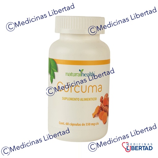 [7501853803372] CURCUMA 550 MG NATURAL HEALTH C/60 CAPSULAS 