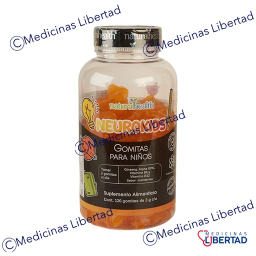 [7501853801989] GOMITAS NEURO KIDS SABOR MANDARINA C/120 NATURAL HEALTH