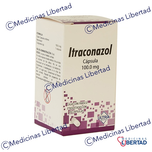 [7502216793392] ITRACONAZOL 100 MG C/15 CAPSULAS ULTRA 