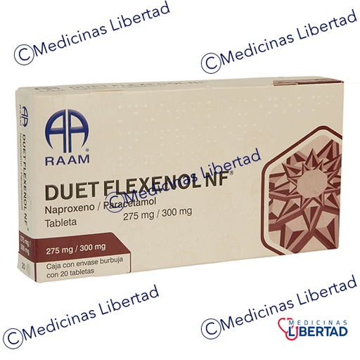 [7502227879627] DUETFLEXENOL NF 275/300 MG C/20 TABLETAS 