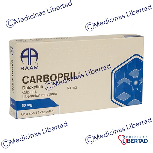 [7502227879924] CARBOPRIL (DULOXETINA) 60 MG C/14 CAPSULAS 