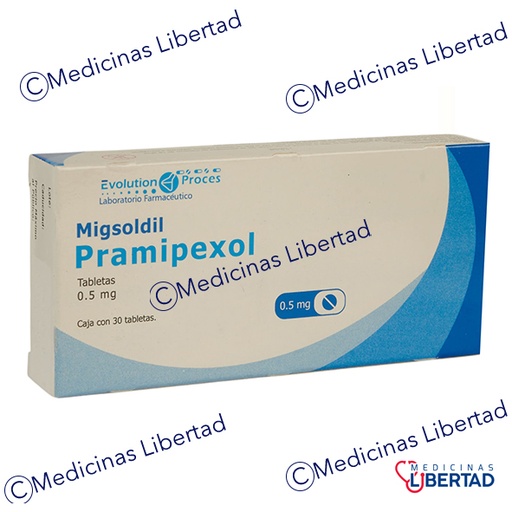 [7506344500778] MIGSOLDIL (PRAMIPEXOL)500MCG C/30 TABLETAS 