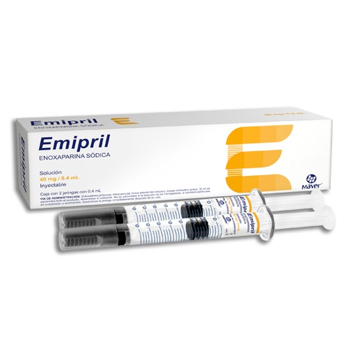 [7502009747434] EMIPRIL (ENOXAPARINA SODICA ) 40 MG C/2 JERINGAS 