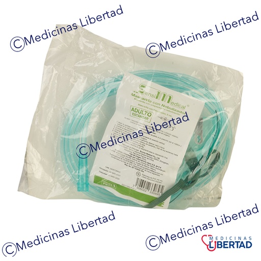 [7506022330895] MASCARILLA CON NEBULIZADOR ADULTO SENSIMEDICAL Pieza c/1