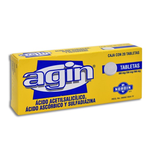 [7501400800564] AGIN TABLETAS C/20