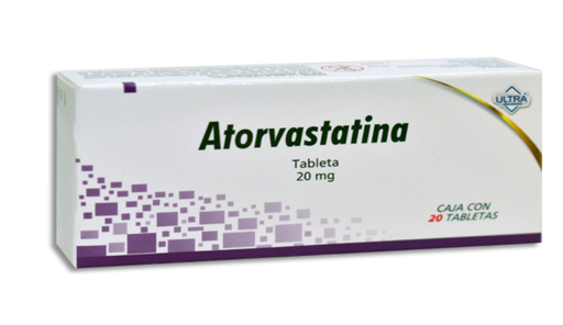 [7502216791343] ATORVASTATINA 20 MG ULTRA TABLETAS C/20 
