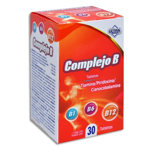 [7502216791626] COMPLEJO B TABLETAS C/30 ULTRA 