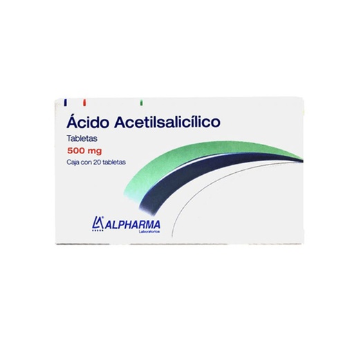 [7503004908684] ACIDO ACETILSALICILICO 500 MG C/20 TABLETAS ALPHARMA 