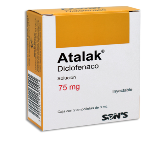 [7502001160101] ATALAK (DICLOFENACO) INYECTABLE C/2 