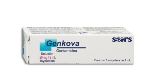 [7502001162136] GENKOVA (GENTAMICINA) 20 MG C/1 AMPULA 