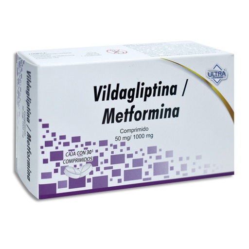 [7502216790506] VILDAGLIPTINA/METFORMINA 50/1000 MG ULTRA COMPRIMIDOS C/30