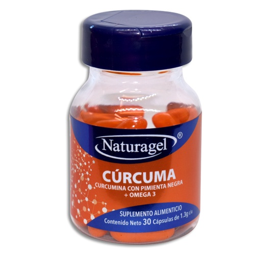 [7503029005887] CURCUMA CON PIMIENTA NEGRA + OMEGA 3 NATURAGEL C/30 CAPSULAS